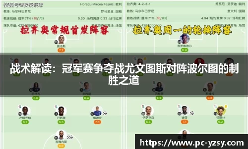 战术解读：冠军赛争夺战尤文图斯对阵波尔图的制胜之道