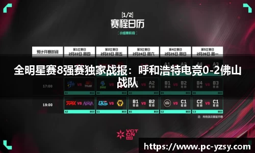 全明星赛8强赛独家战报：呼和浩特电竞0-2佛山战队